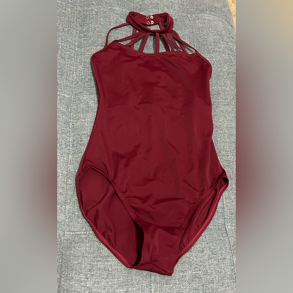 M Burgundy Leotard